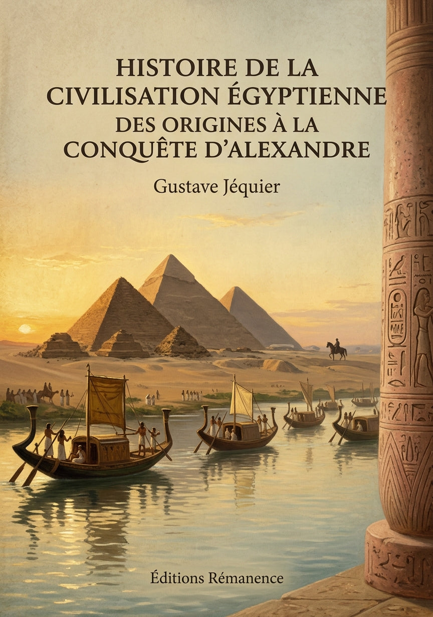 Histoire de la civilisation égyptienne des origines à la conquête d'Alexandre - Gustave Jéquier (Couverture)