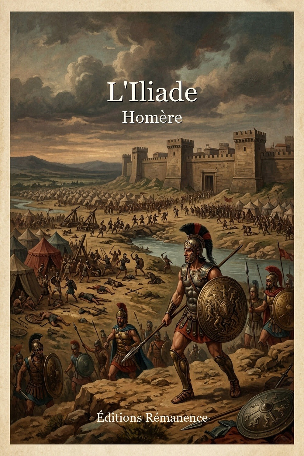 Couverture a plat de L'Iliade – Homère
