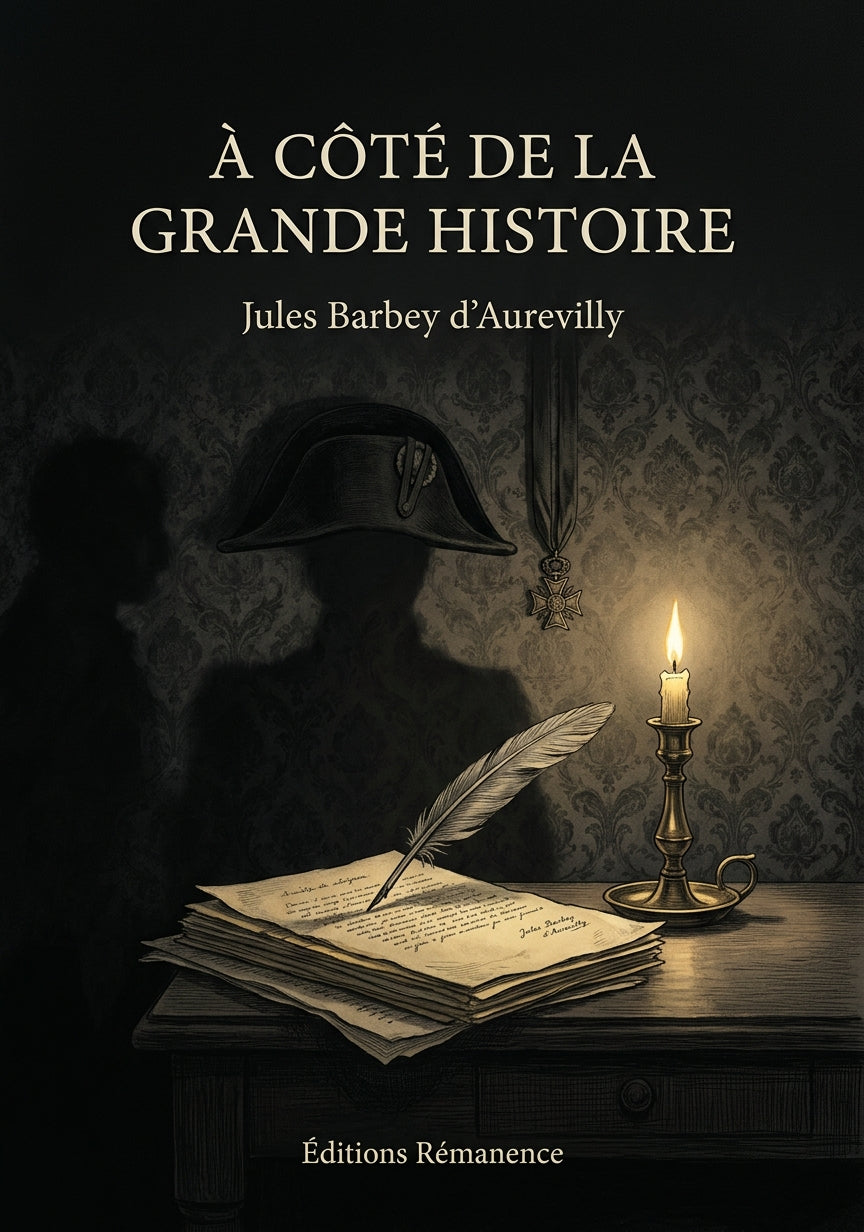 Livre À côté de la grande histoire par Jules Barbey d’Aurevilly - Couverture - Editions Remanence
