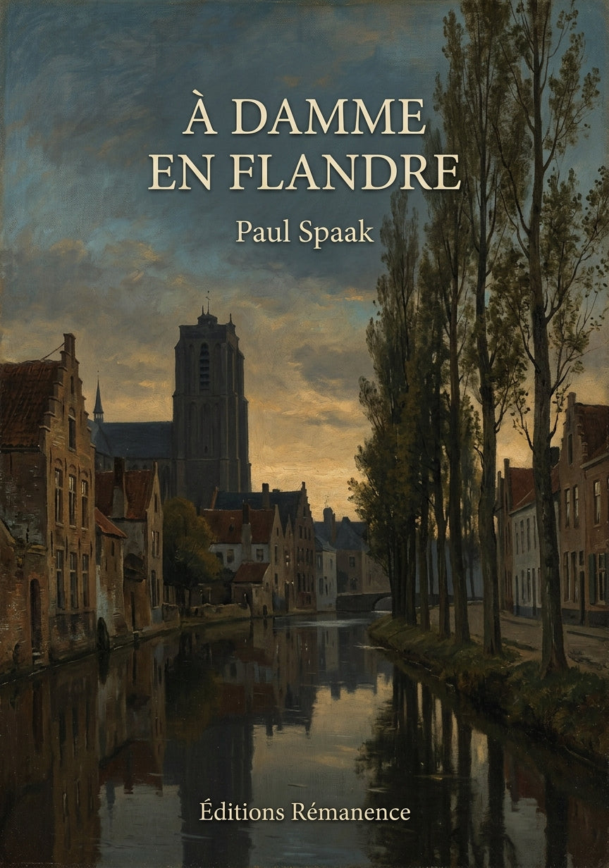 Livre À Damme en Flandre par Paul Spaak - Couverture - Editions Remanence