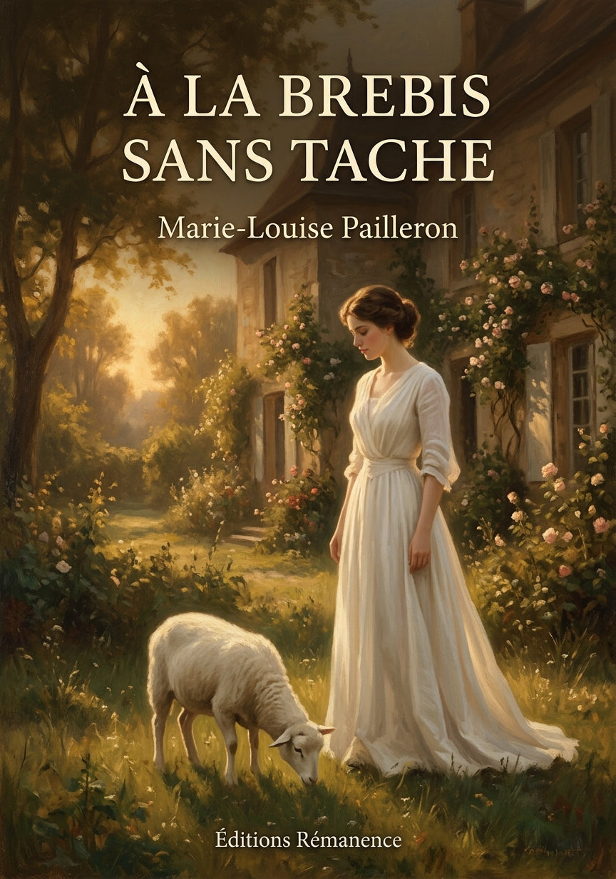 Livre À la Brebis sans tache par Marie-Louise Pailleron - Couverture - Editions Remanence