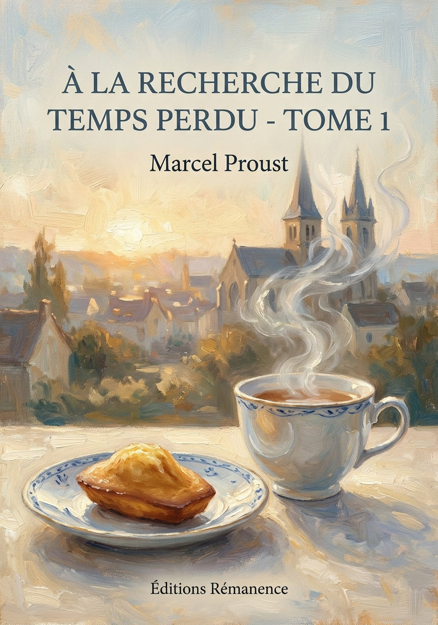 Livre À la recherche du temps perdu - Tome 1 par Marcel Proust - Couverture - Editions Remanence