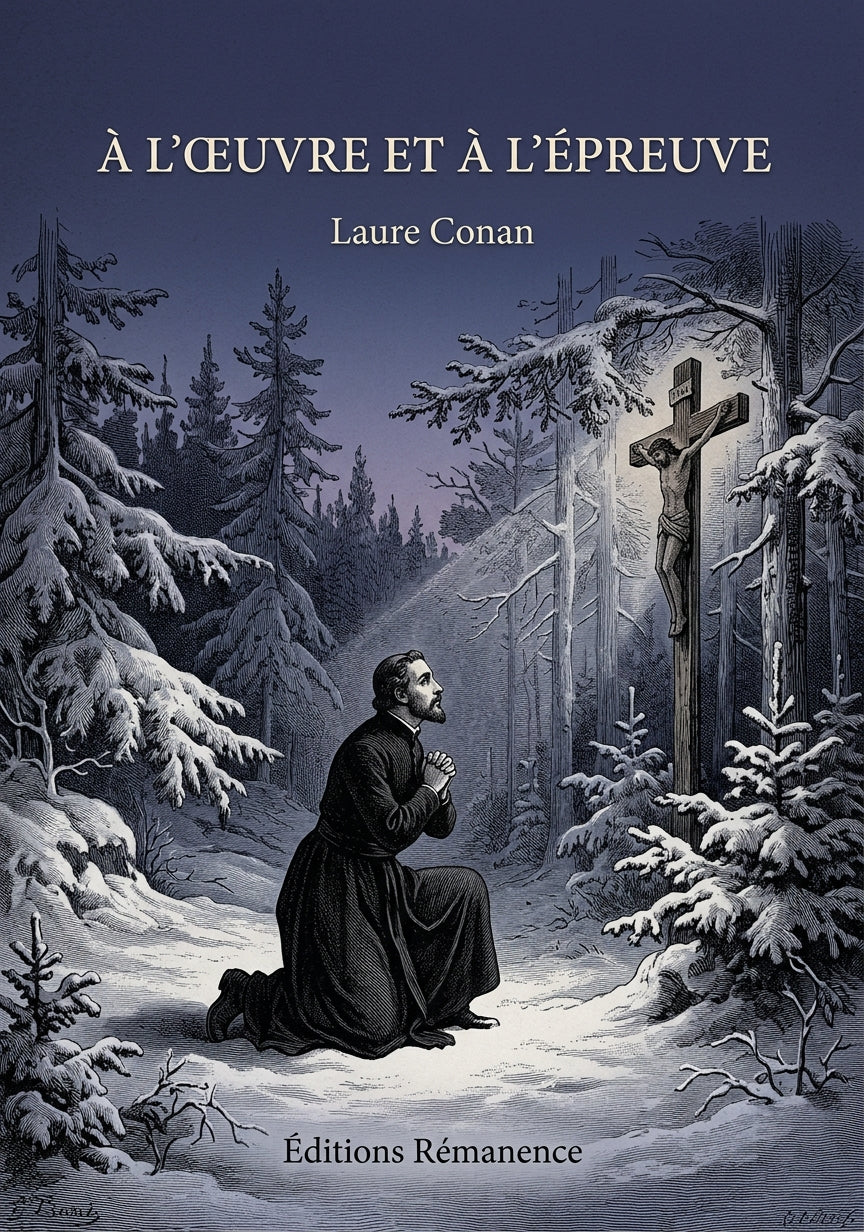 Livre À l’œuvre et à l’épreuve par Laure Conan - Couverture - Editions Remanence