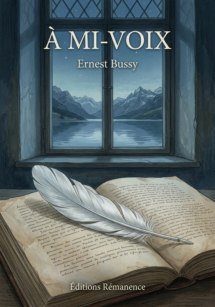 Livre À mi-voix par Ernest Bussy - Couverture - Editions Remanence