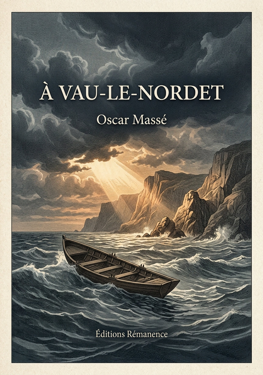 Livre À vau-le-nordet par Oscar Massé - Couverture - Editions Remanence