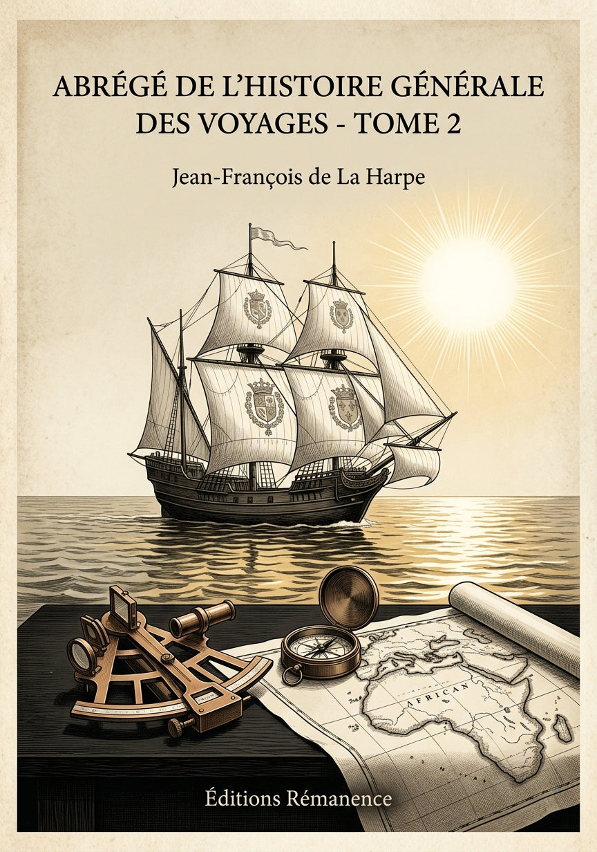 Abrégé de l'Histoire Générale des Voyages - Tome 2 - Jean-François de La Harpe (Couverture)