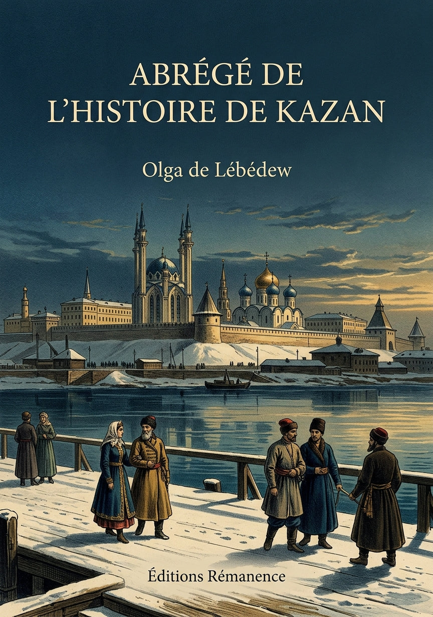 Livre Abrégé de l’Histoire de Kazan par Olga de Lébédew - Couverture - Editions Remanence
