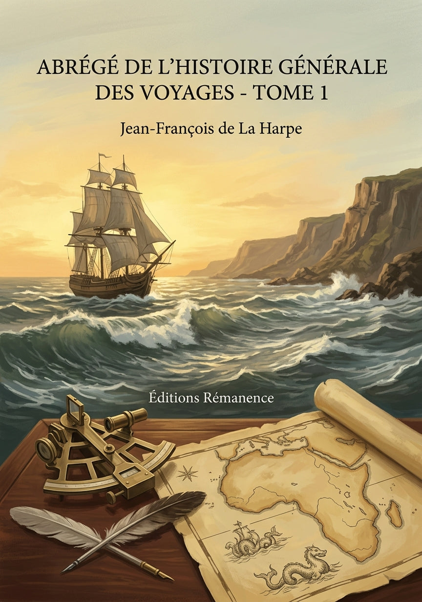 Livre Abrégé de l’histoire générale des voyages - Tome 23 par Jean-François de La Harpe - Couverture - Editions Remanence