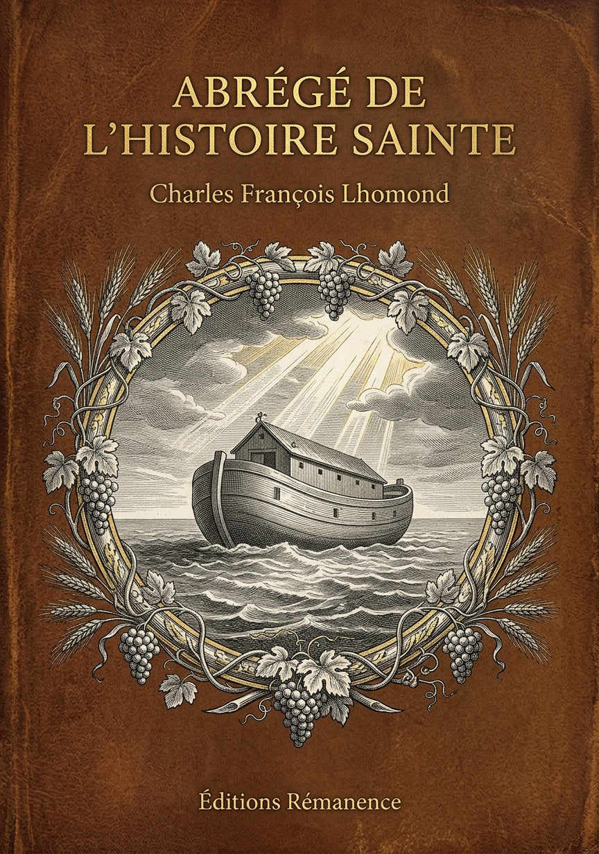 Livre Abrégé de l’Histoire Sainte par Charles François Lhomond - Couverture - Editions Remanence