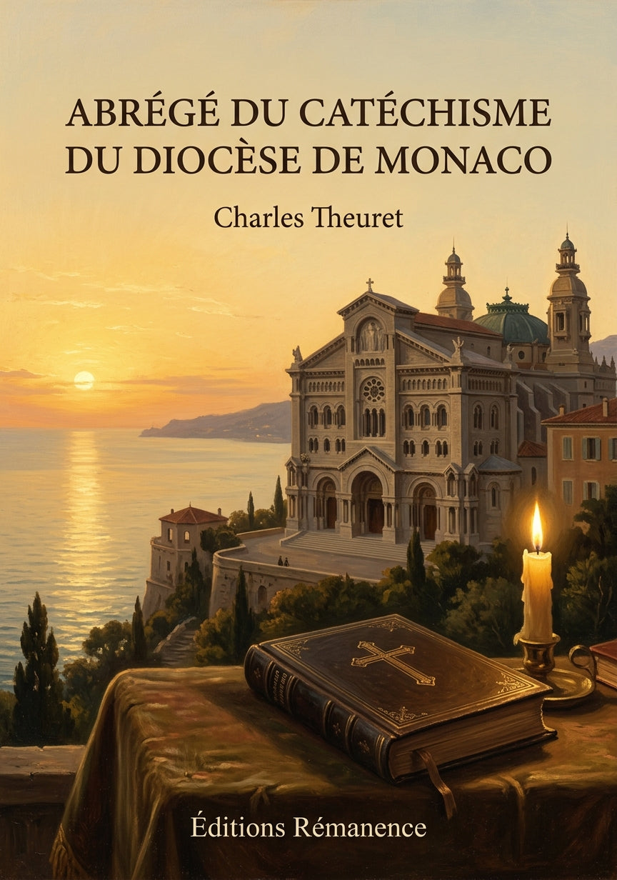 Livre Abrégé du catéchisme du diocèse de Monaco par Charles Theuret - Couverture - Editions Remanence