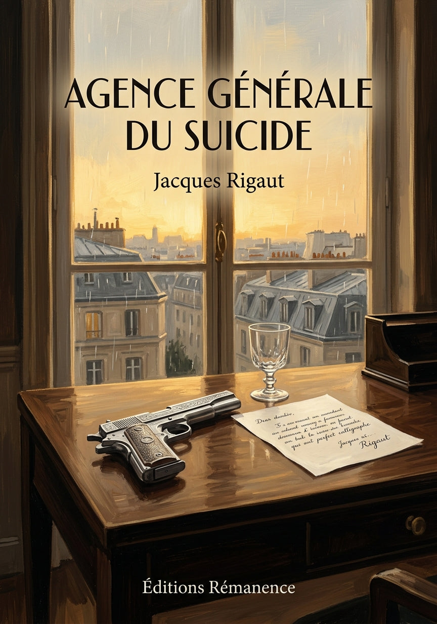 Livre Agence générale du suicide par Jacques Rigaut - Couverture - Editions Remanence