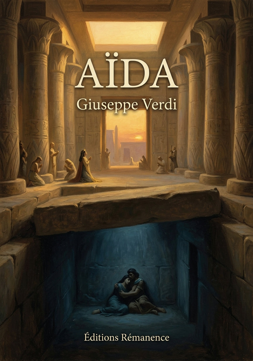 Livre Aïda par Giuseppe Verdi - Couverture - Editions Remanence
