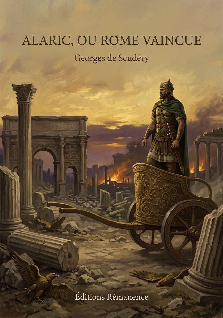 Livre Alaric, ou Rome vaincue par Georges de Scudéry - Couverture - Editions Remanence