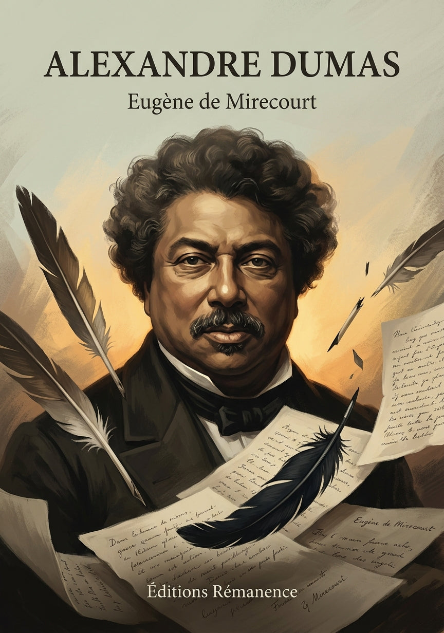 Livre Alexandre Dumas par Eugène de Mirecourt - Couverture - Editions Remanence