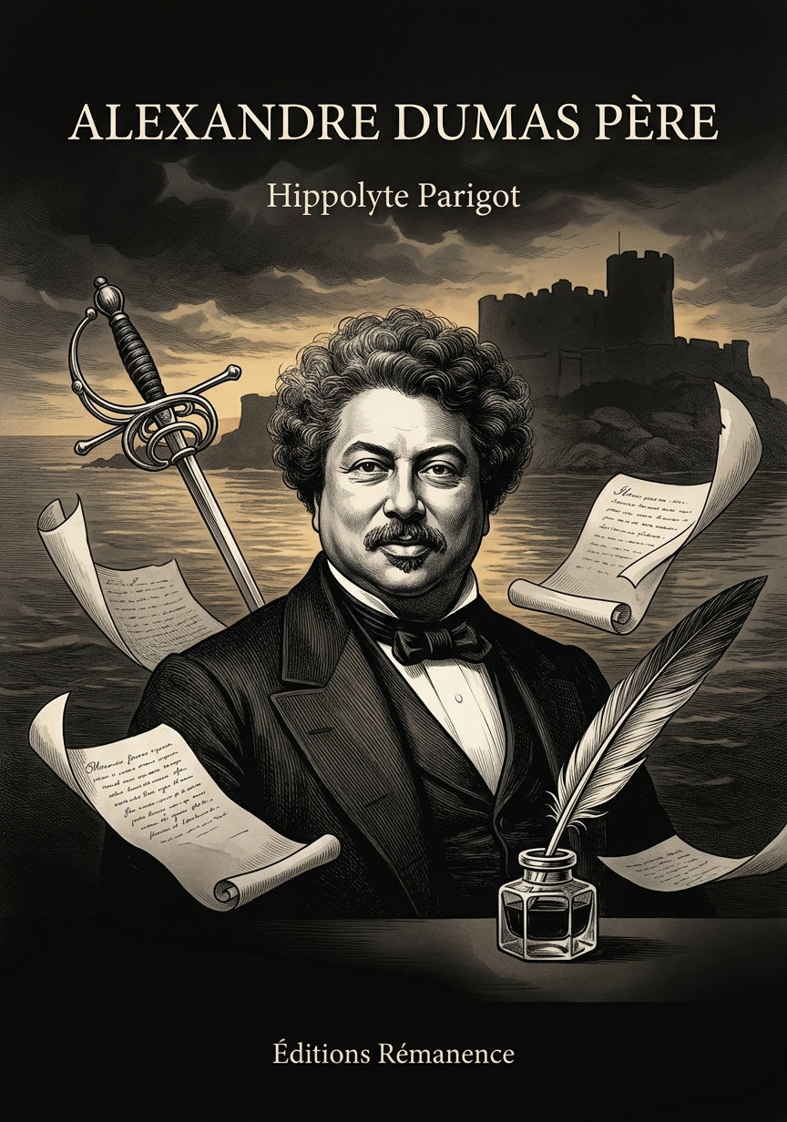 Livre Alexandre Dumas père par Hippolyte Parigot - Couverture - Editions Remanence