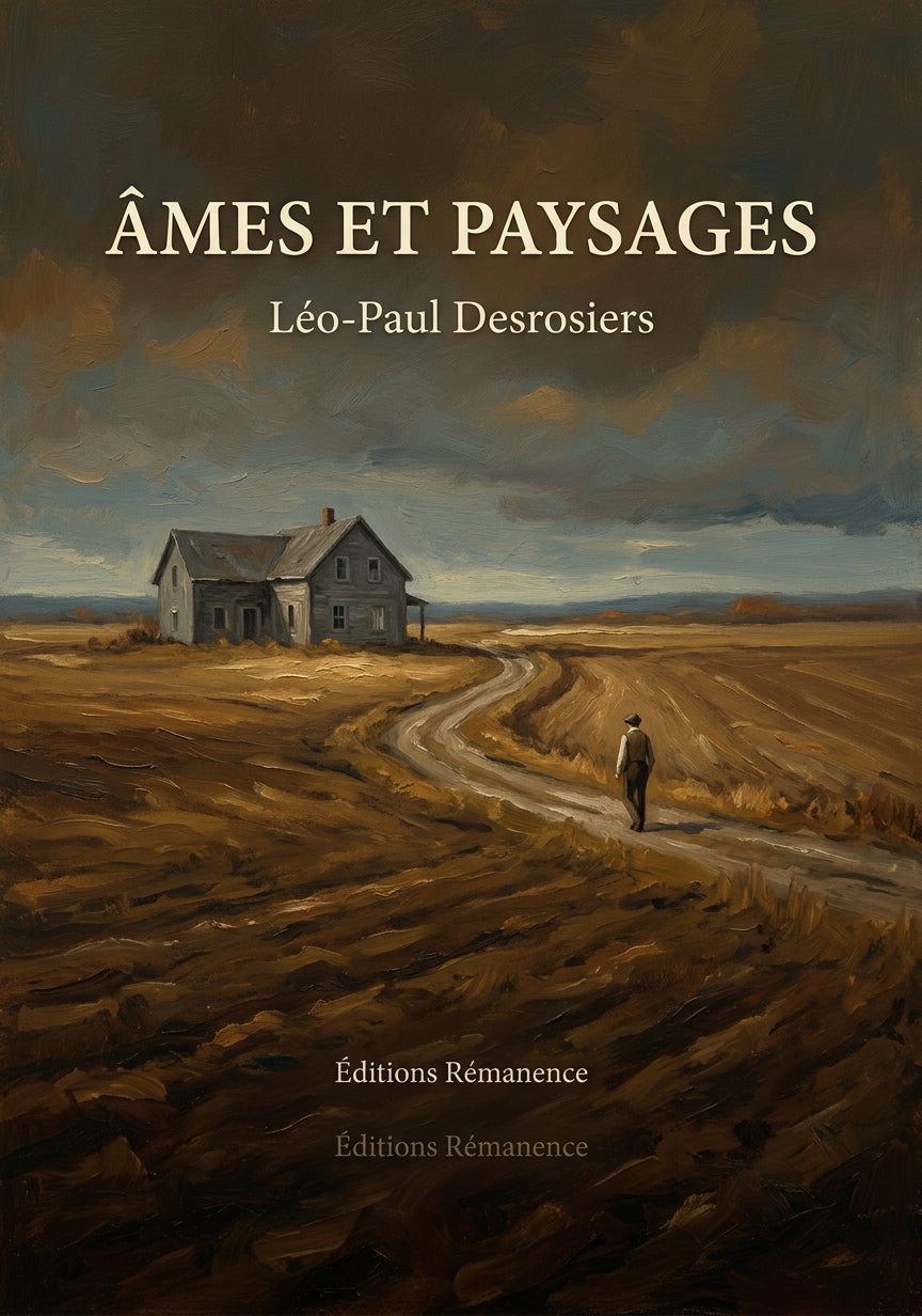 Livre Âmes et paysages par Léo-Paul Desrosiers - Couverture - Editions Remanence
