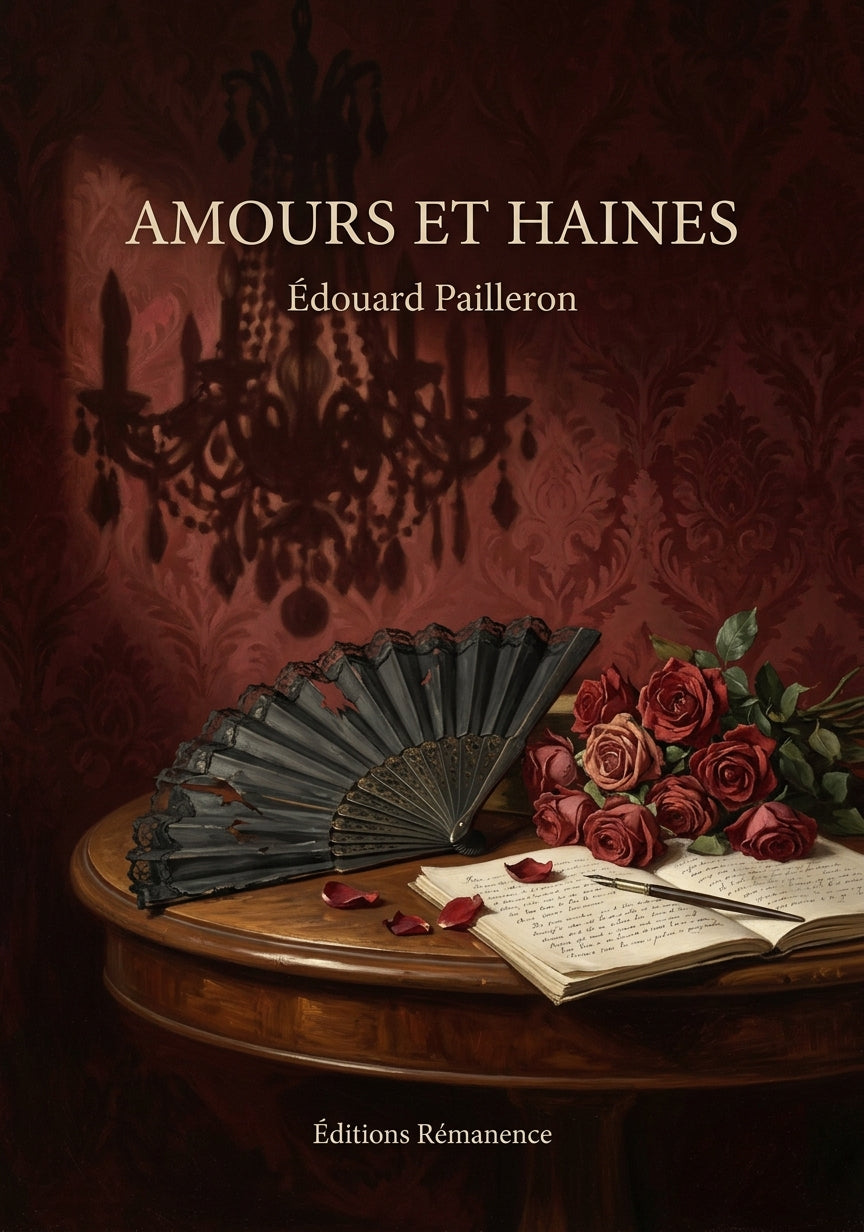 Livre Amours et Haines par Édouard Pailleron - Couverture - Editions Remanence