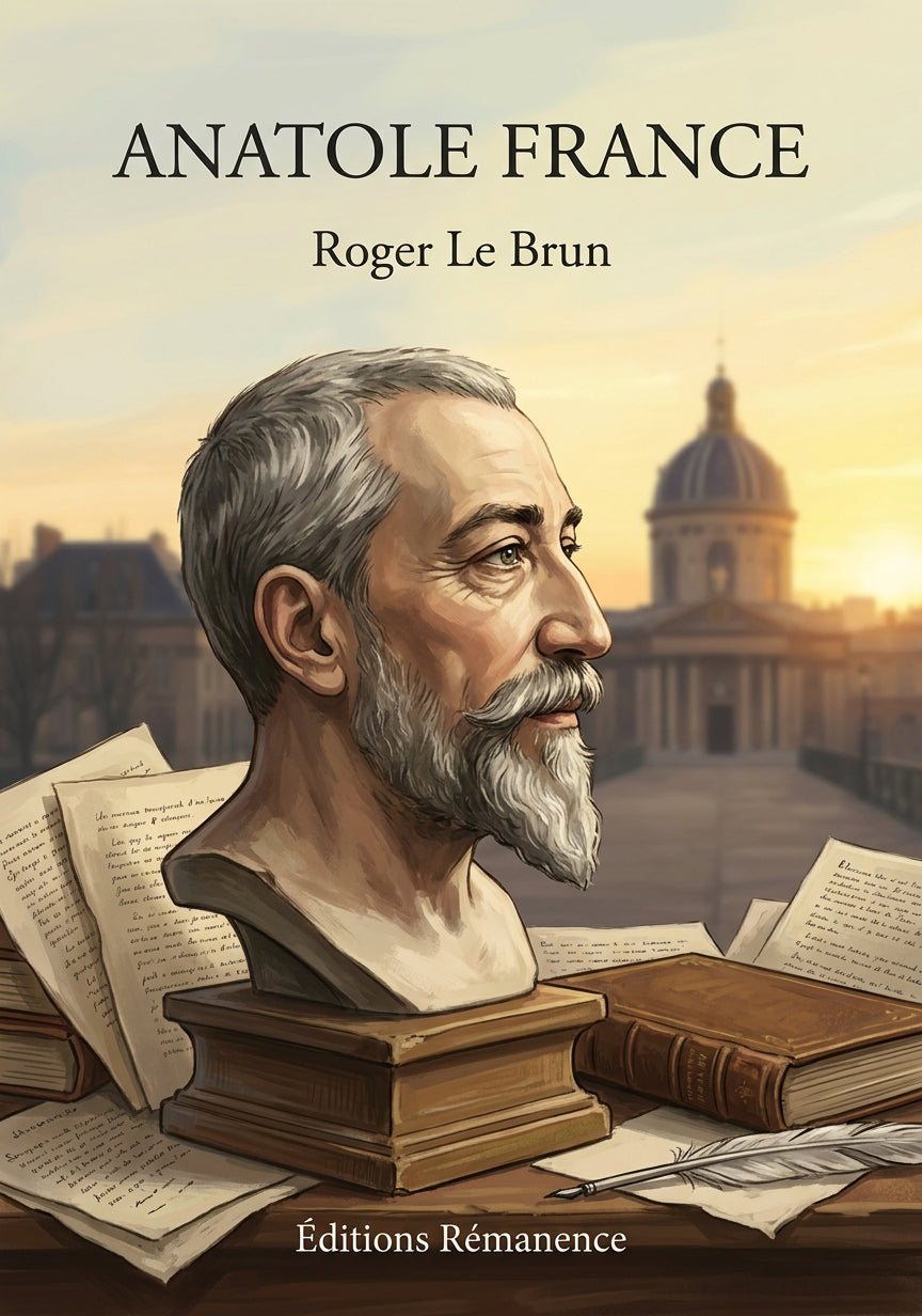Livre Anatole France par Roger Le Brun - Couverture - Editions Remanence