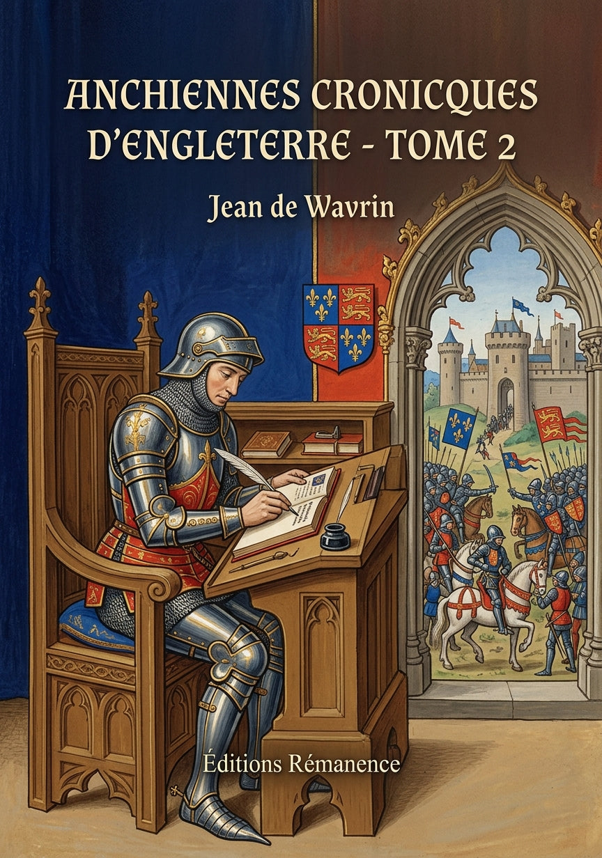 Livre Anchiennes cronicques d’Engleterre - Tome 2 par Jean de Wavrin - Couverture - Editions Remanence