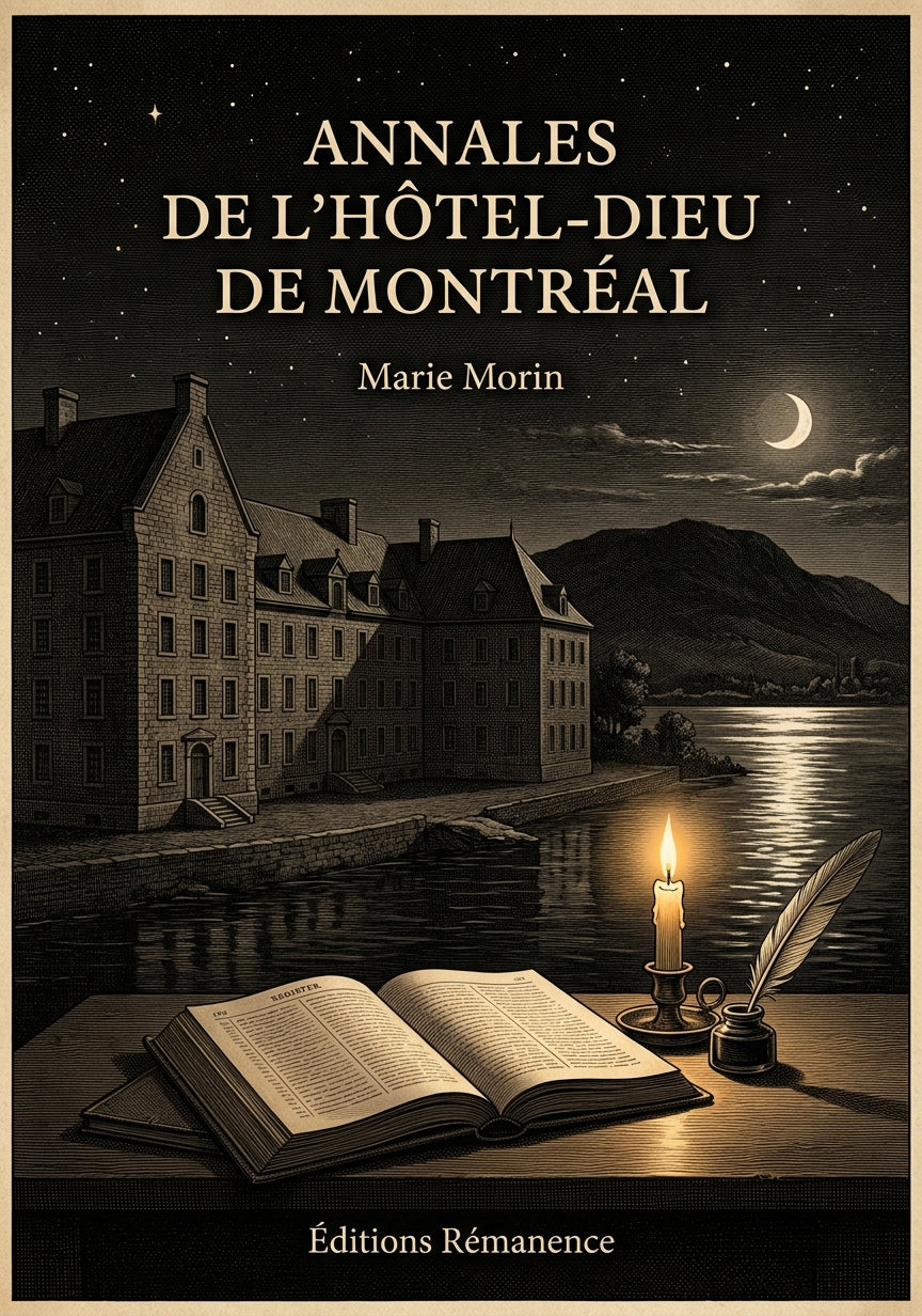 Livre Annales de l'Hôtel-Dieu de Montréal par Marie Morin - Couverture - Editions Remanence