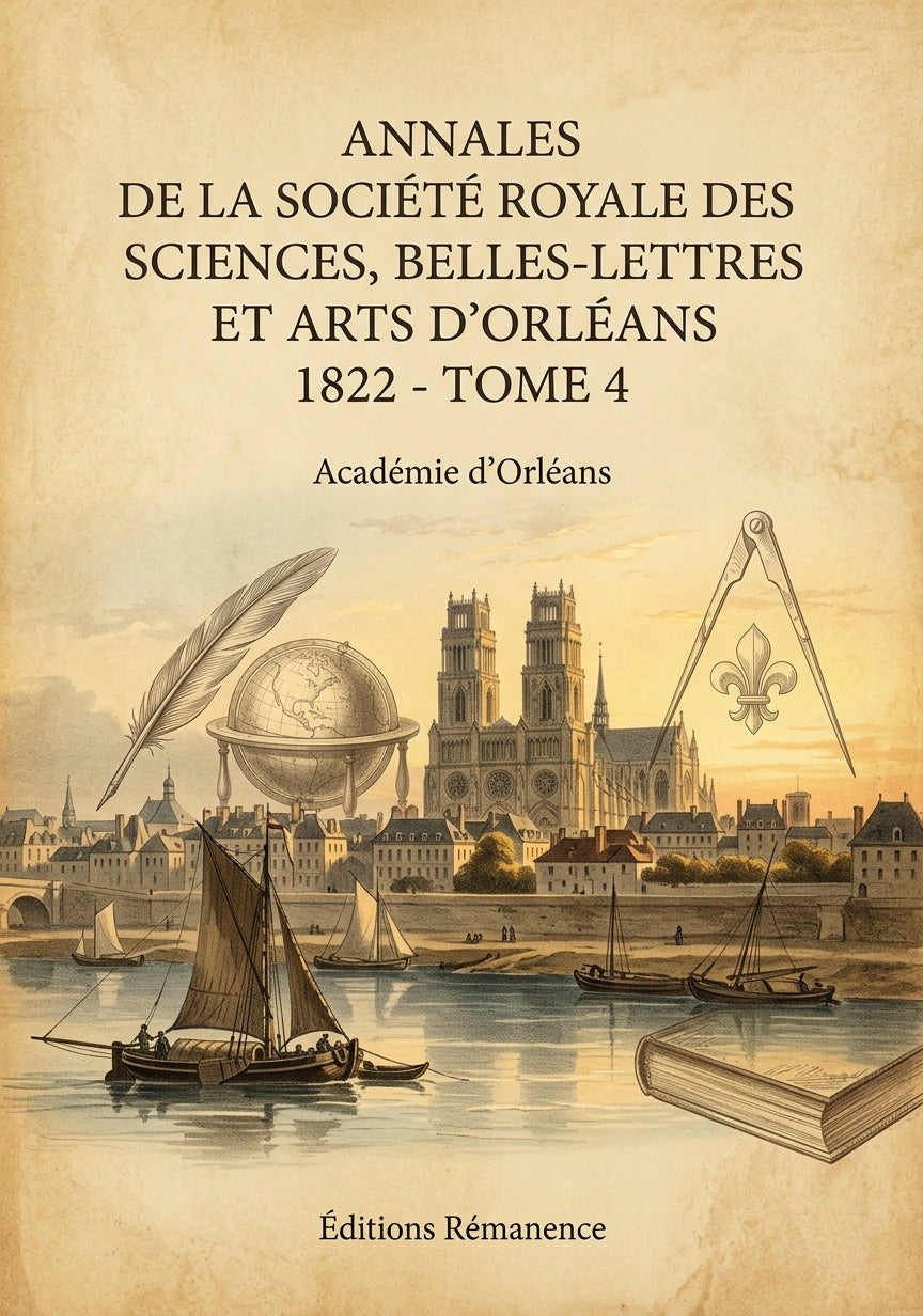 Livre Annales de la Société royale des sciences, belles-lettres et arts d'Orléans 1822 - Tome 4 par Académie d’Orléans - Couverture - Editions Remanence