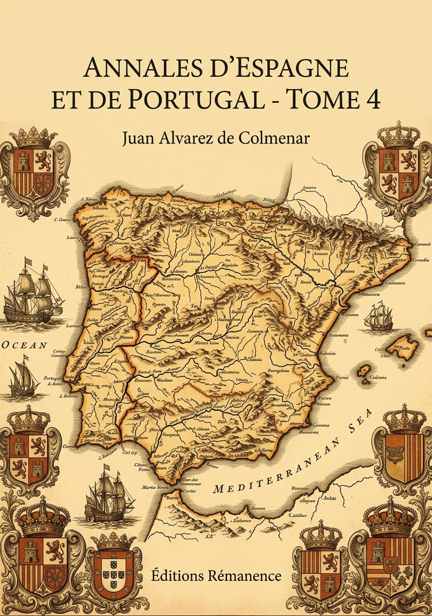 Livre Annales d’Espagne et de Portugal - Tome 4 par Juan Alvarez de Colmenar - Couverture - Editions Remanence