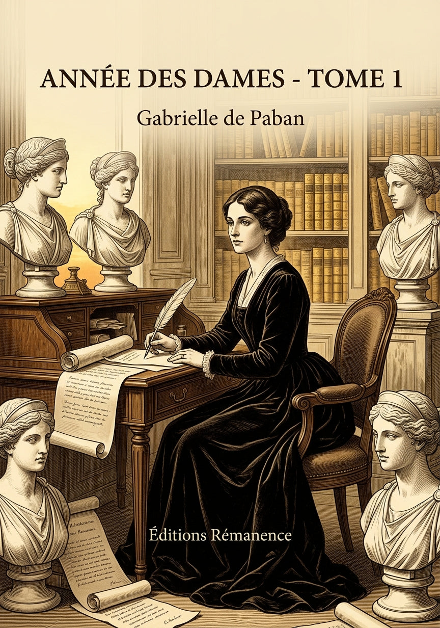 Livre Année des dames - Tome 1 par Gabrielle de Paban - Couverture - Editions Remanence