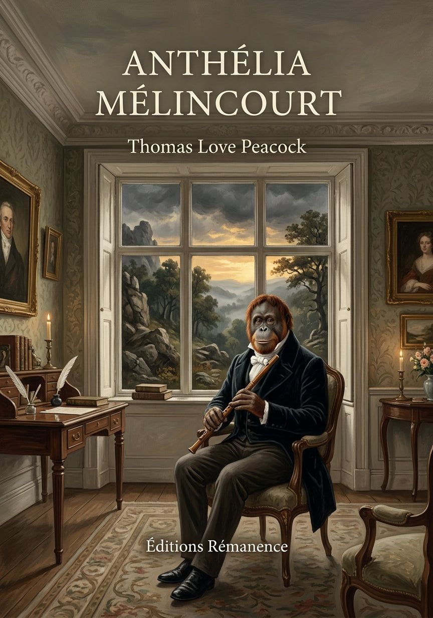 Livre Anthélia Mélincourt par Thomas Love Peacock - Couverture - Editions Remanence