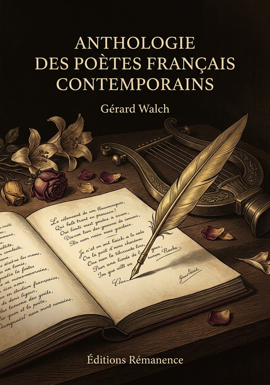 Livre Anthologie des poètes français contemporains par Gérard Walch - Couverture - Editions Remanence