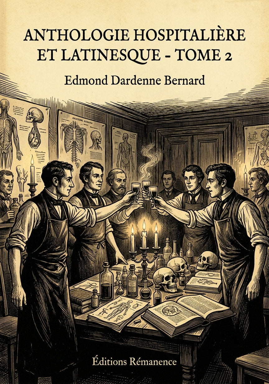 Livre Anthologie hospitalière et latinesque - Tome 2 par Edmond Dardenne Bernard - Couverture - Editions Remanence