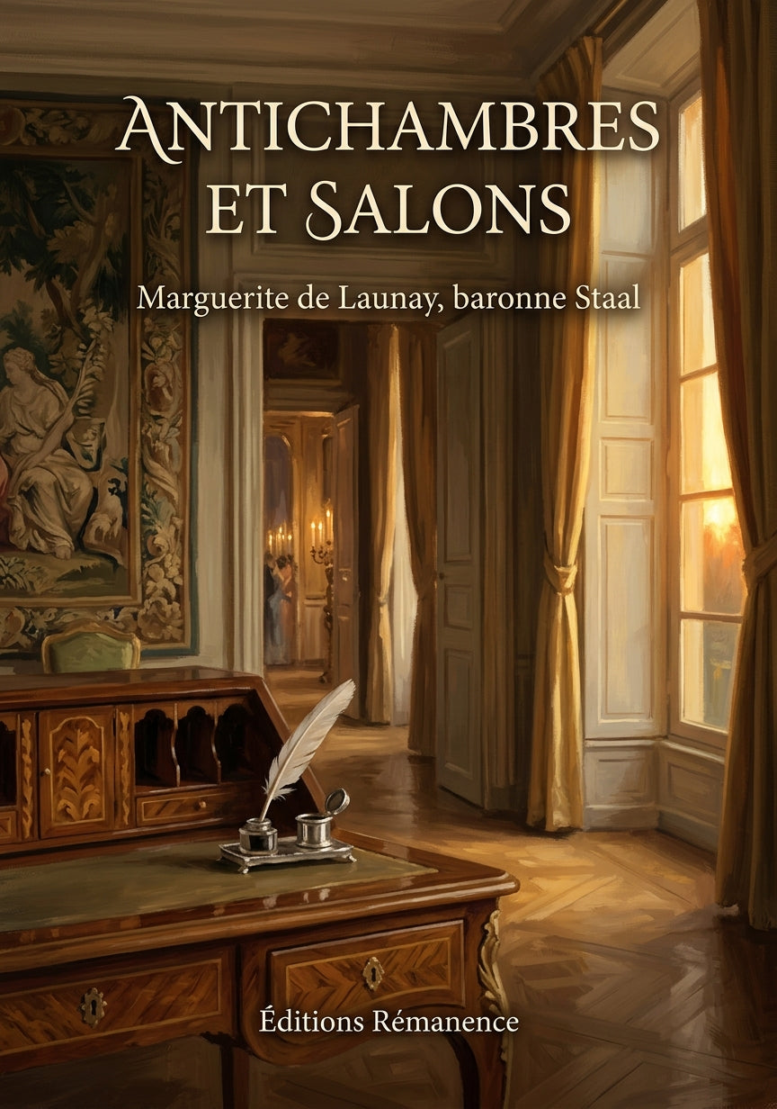 Livre Antichambres et salons par Marguerite de Launay, baronne Staal - Couverture - Editions Remanence