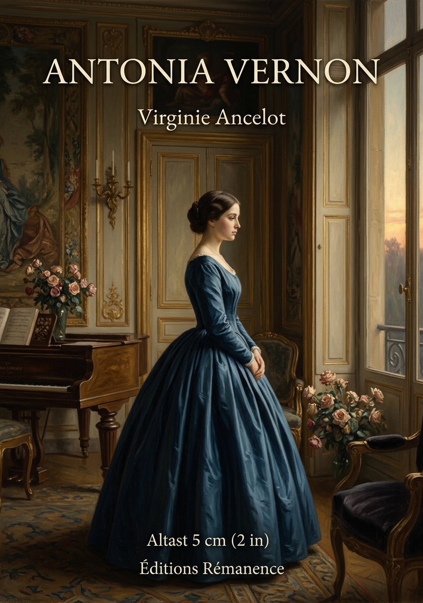 Livre Antonia Vernon par Virginie Ancelot - Couverture - Editions Remanence