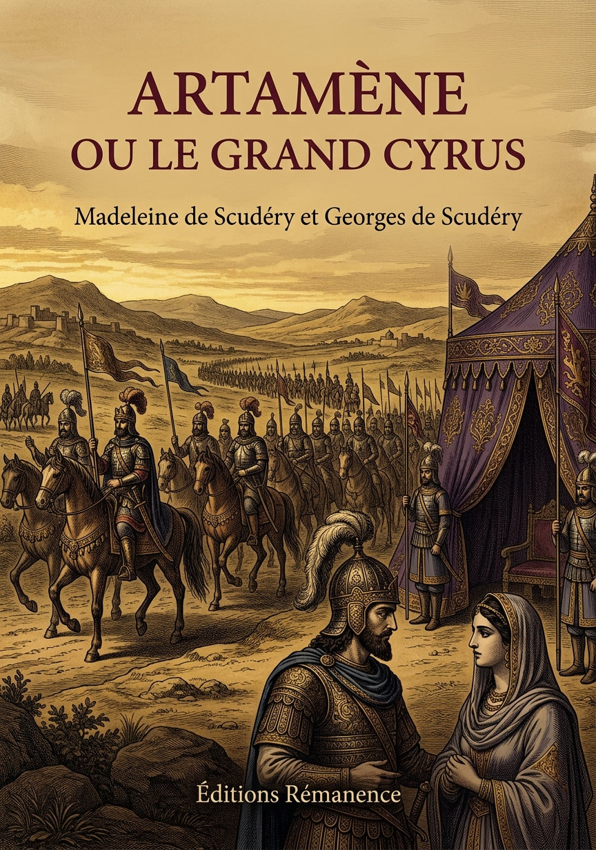Livre Artamène ou le Grand Cyrus par Madeleine de Scudéry et Georges de Scudéry - Couverture - Editions Remanence