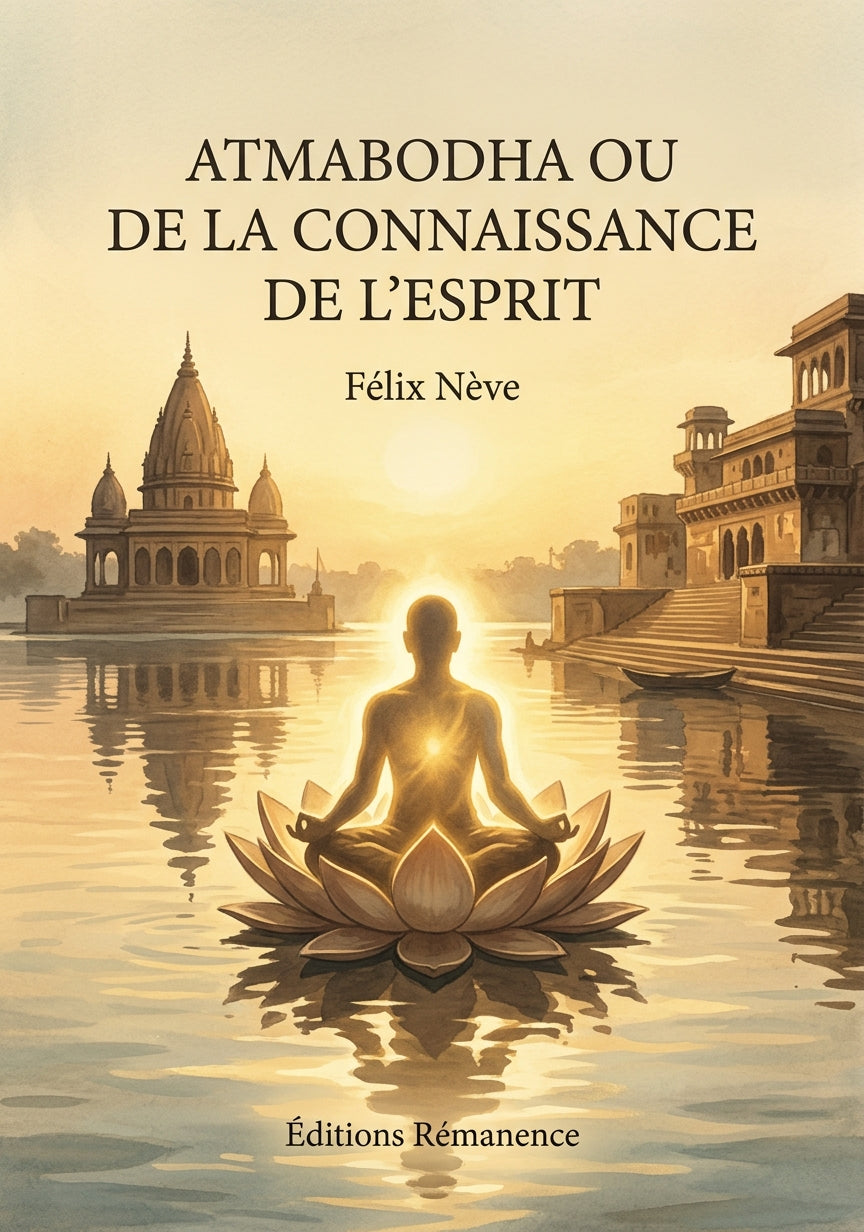 Livre Atmabodha ou De la connaissance de l’esprit par Félix Nève - Couverture - Editions Remanence