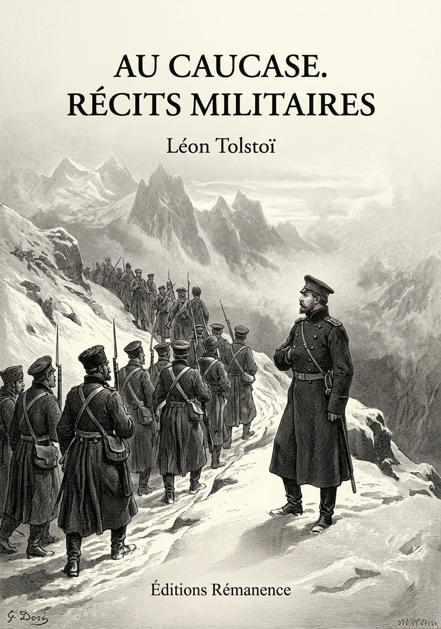 Livre Au Caucase. Récits militaires par Léon Tolstoï - Couverture - Editions Remanence