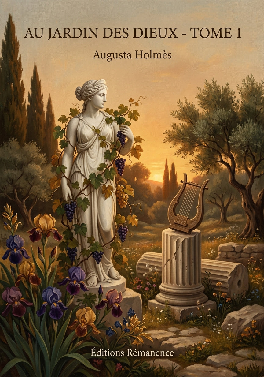 Livre Au jardin des dieux - Tome 1 par Augusta Holmès - Couverture - Editions Remanence
