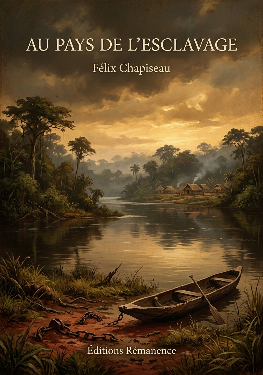Livre Au pays de l’esclavage par Félix Chapiseau - Couverture - Editions Remanence