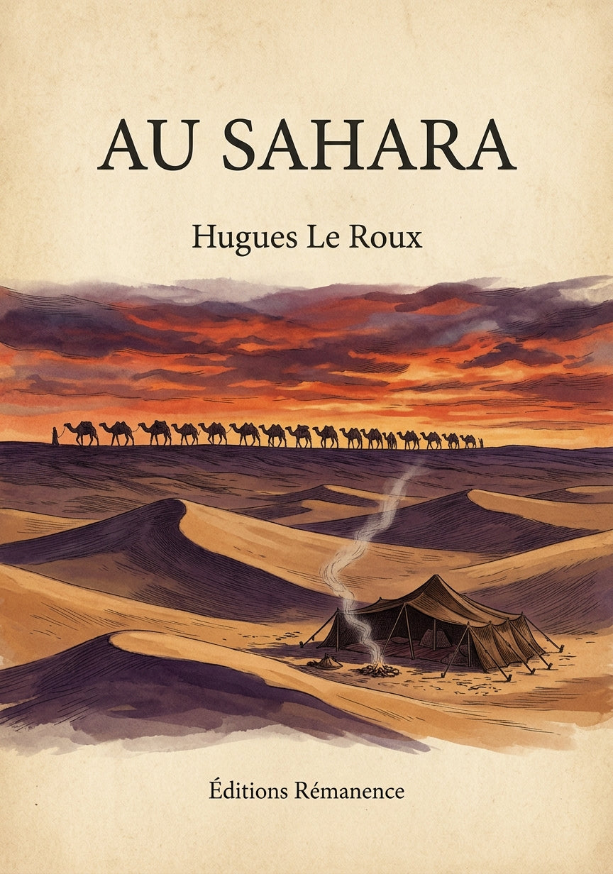 Au Sahara - Hugues Le Roux (Couverture)