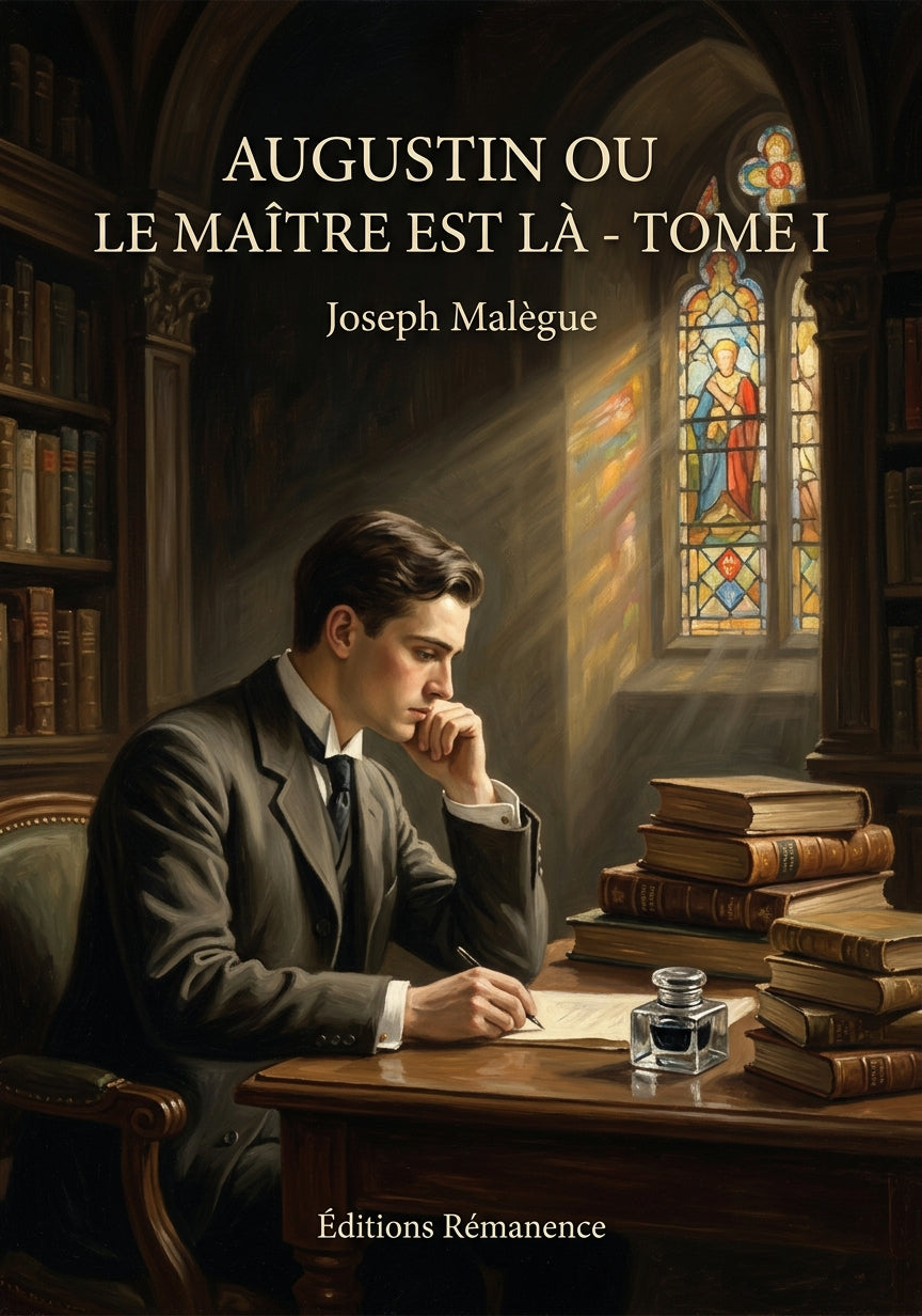 Livre Augustin ou le Maître est là - Tome I par Joseph Malègue - Couverture - Editions Remanence