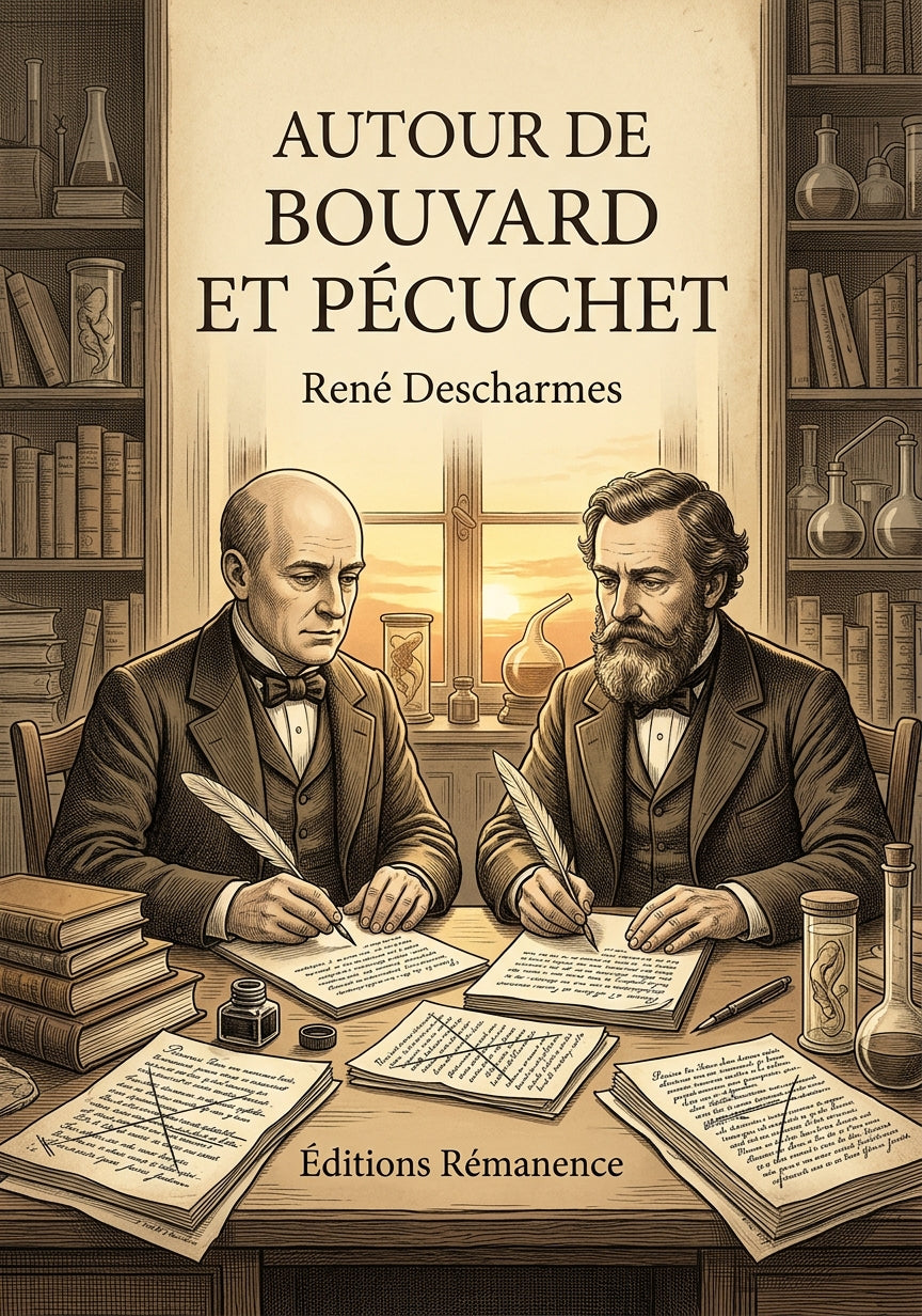 Livre Autour de Bouvard et Pécuchet par René Descharmes - Couverture - Editions Remanence