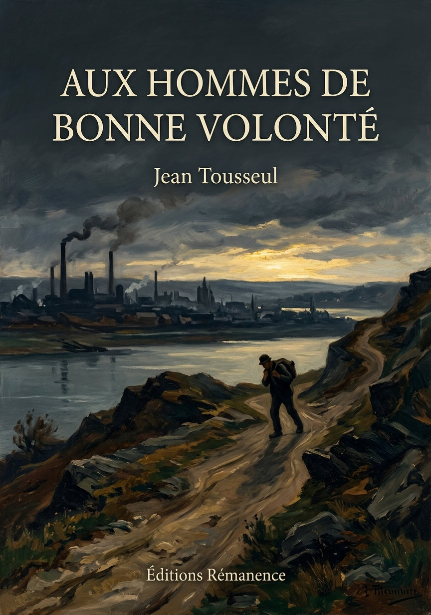 Livre Aux hommes de bonne volonté par Jean Tousseul - Couverture - Editions Remanence