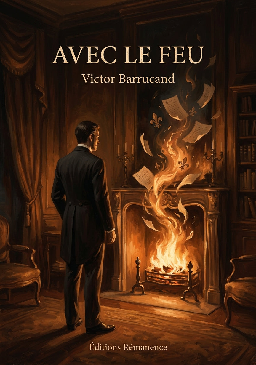 Livre Avec le Feu par Victor Barrucand - Couverture - Editions Remanence