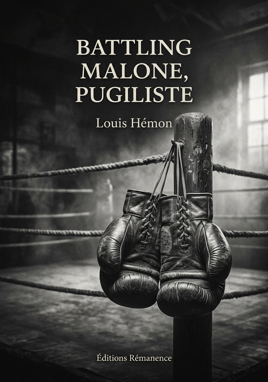 Livre Battling Malone, pugiliste par Louis Hémon - Couverture - Editions Remanence