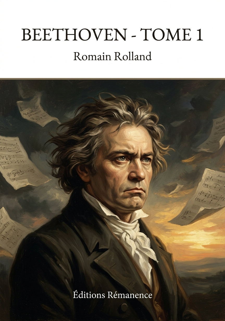 Livre Beethoven - Tome 1 par Romain Rolland - Couverture - Editions Remanence