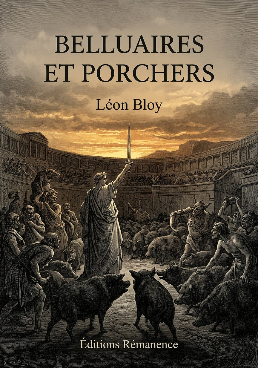 Livre Belluaires et porchers par Léon Bloy - Couverture - Editions Remanence