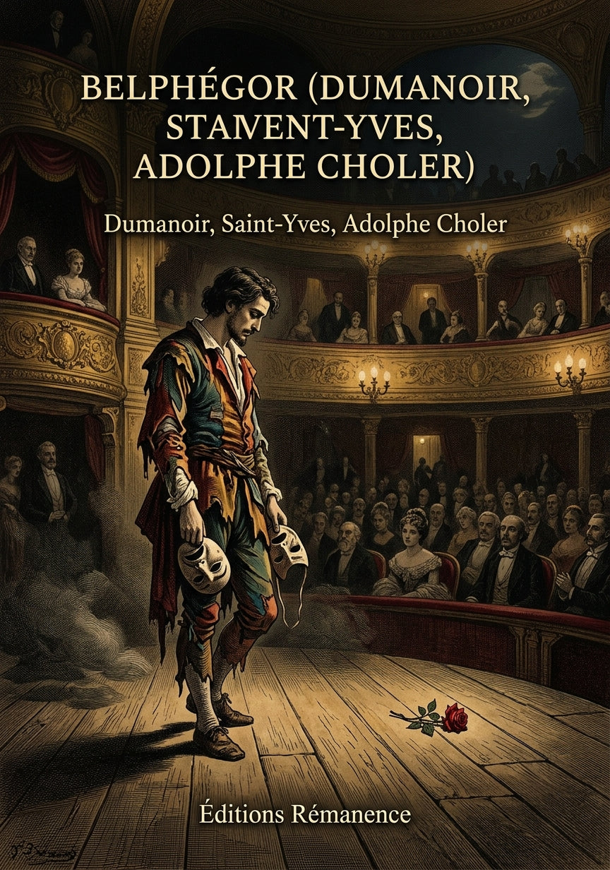 Livre Belphégor (Dumanoir, Saint-Yves, Adolphe Choler) par Dumanoir, Saint-Yves, Adolphe Choler - Couverture - Editions Remanence