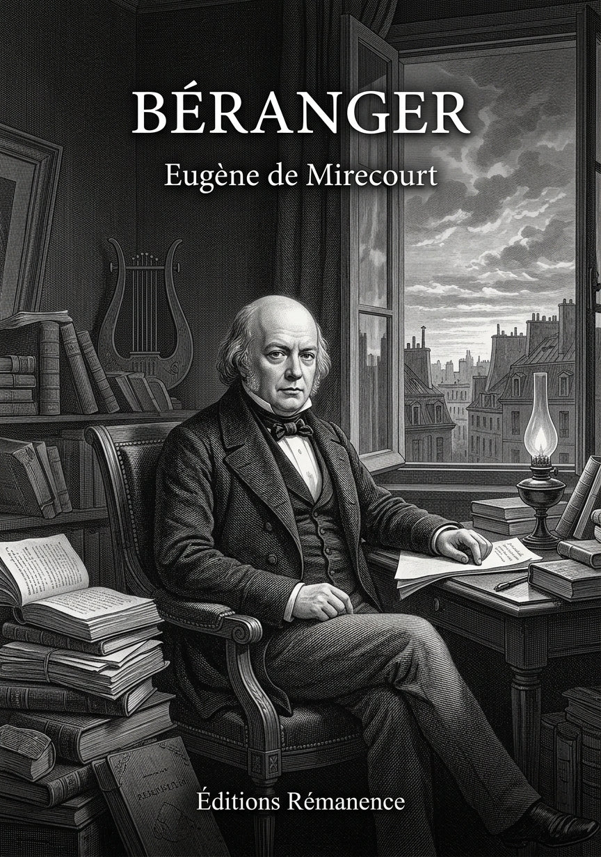 Livre Béranger par Eugène de Mirecourt - Couverture - Editions Remanence