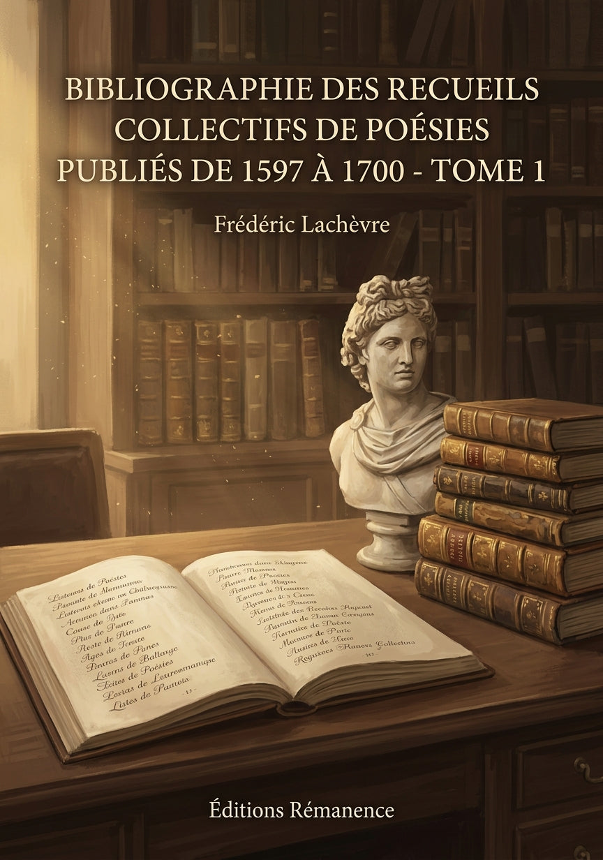 Livre Bibliographie des recueils collectifs de poésies publiés de 1597 à 1700 - Tome 3 par Frédéric Lachèvre - Couverture - Editions Remanence