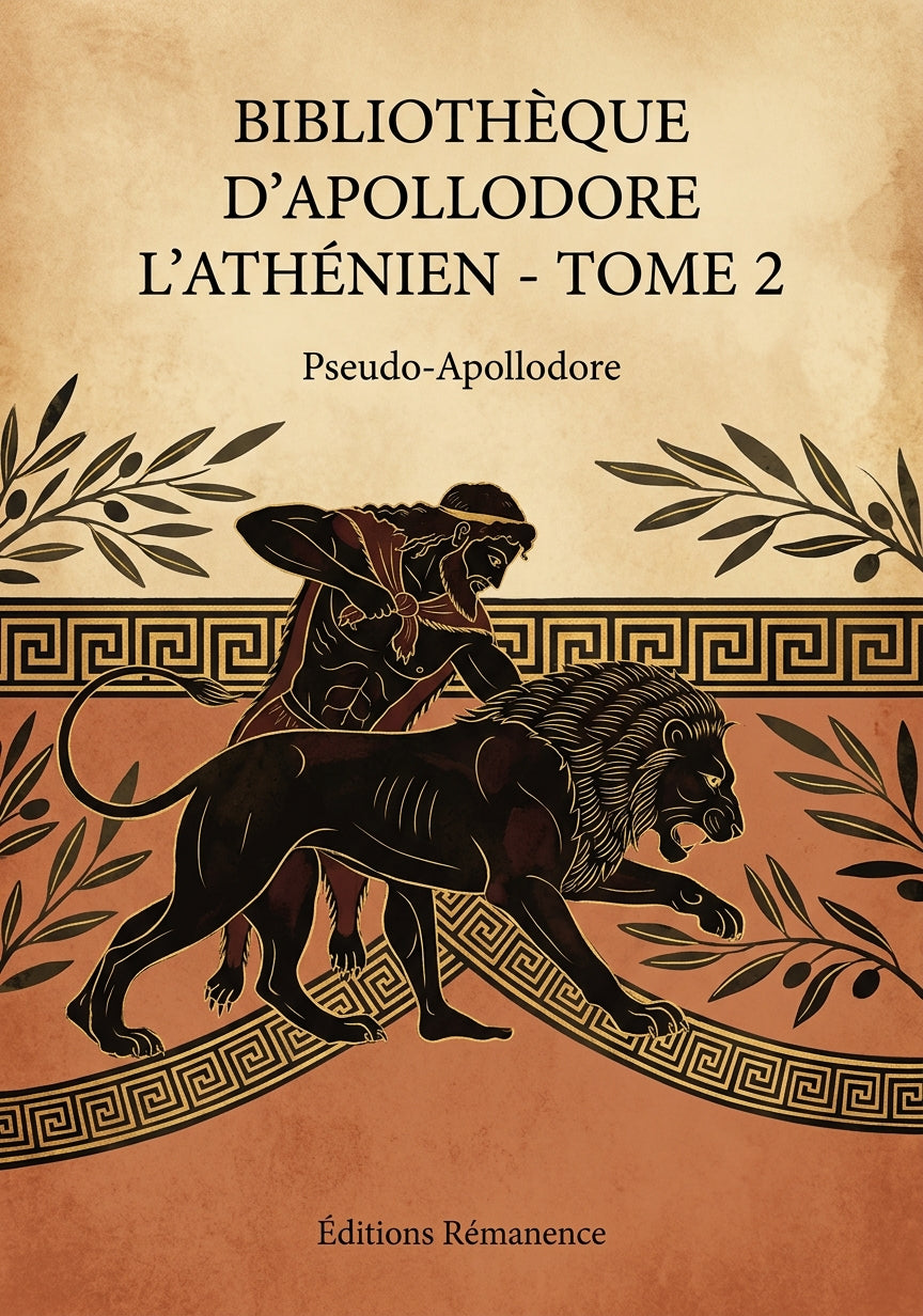 Livre Bibliothèque d’Apollodore l’Athénien - Tome 2 par Pseudo-Apollodore - Couverture - Editions Remanence