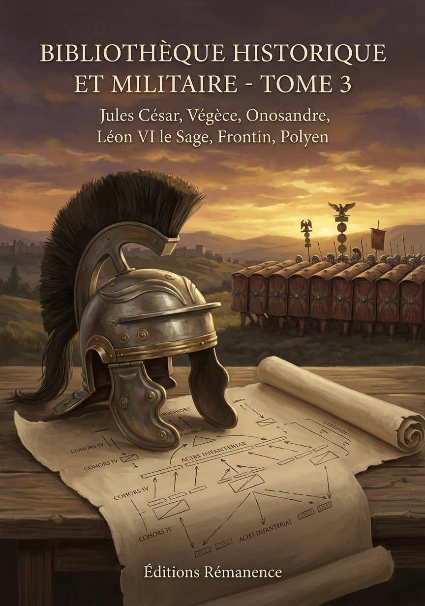 Livre Bibliothèque historique et militaire - Tome 3 par Jules César, Végèce, Onosandre, Léon VI le Sage, Frontin, Polyen - Couverture - Editions Remanence